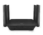 Linksys RE9000: AC3000 Tri-Band Wi-Fi Extender, Wireless Range Booster for Home, 4 Gigabit Ethernet Ports, Works with Any Wi-Fi Router (Black)