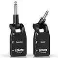 LEKATO Upgraded Guitar Wireless System Wireless Guitar Transmitter Receiver Set Built-in Battery Cordless Guitar Jack Lead Digital Guitar Wireless System for Electric Guitar Bass(WS10)