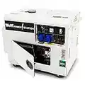 Wolf 5500w Diesel Generator WPS7500DBE Key Start 6.9KVA 9.5HP Quiet 2 x 230V 16Amp Industrial Sockets - 2 Years Warranty