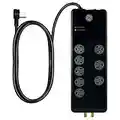 GE Pro 8-Outlet Surge Protector with Coax Cable Protection, 4-Foot Cord, 33666