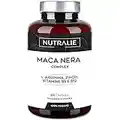 Maca Peruviana Nera 24000 mg - PREMIO 2021 - Maca Andina con L-Arginina + Zinco + Vitamine B6 e B12 ad Alta Concentrazione | 120 Maca Capsule Vegane Nutralie