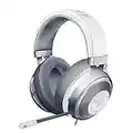 Razer Kraken Gaming Headset: Lightweight Aluminum Frame, Retractable Noise Isolating Microphone, for PC, PS4, PS5, Switch, Xbox One, Xbox Series X & S, Mobile, 3.5 mm Audio Jack - Mercury White
