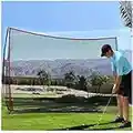 Qdreclod Red de práctica de Golf Net Plegable 3M X 2M Red Golf Practica Red de Entrenamiento de Golf al Aire Libre Interior con Bolsa de Transporte (Rojo Negro 3M X 2M)