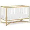 Delta Children Tribeca 4-in-1 Baby Convertible Crib, Bianca White/Natural