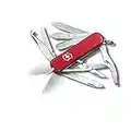 Victorinox Midnite MiniChamp 17 Function Small Pocket Knife with LED Light, Red