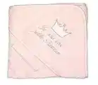 NISSANOU ® Serviette Cap Sortie de bain bébé idée cadeau naissance bébé maternité ou idée annonce de grossesse (ROSE PRINCESSE)