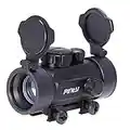 Pinty Red Dot Scope Sight,1x30mm Premium Reflex Red Green Dot Sight Riflescope with Flip-up Lens Covers Caps and Free 20mm Mount Rails