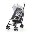 Summer Infant 3Dlite Convenience Stroller, Gray - Lightweight Stroller with Aluminum Frame, Large Seat Area, 4 Position Recline, Extra Large Storage Basket - Infant Stroller for Travel and More