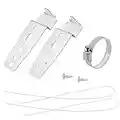 Beaquicy 5001DD4001A Dishwasher Mounting Bracket Kit - Replacement for L-G Dishwasher - This kit includes 2 mounting brackets,2 wires,2 screws,a hose clamp, and instruction sheet