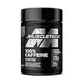 Caffeine Pills, MuscleTech 100% Caffeine PreWorkout Energy Pills, Mental Focus + Energy Supplement, 200mg of Pure Caffeine, Pre Workout for Men & Women, 150 Capsules