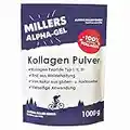 100% reines Kollagen Pulver I Kollagen Hydrolysat Peptide Typ 1, 2, 3 I Collagen Protein I Millers Alpha-Gel 1000 g I Ohne Zusatzstoffe I in Deutschland hergestellt