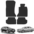 Car Mats for BMW 5 Series (2013-2017) [F10/F11] [Saloon/Estate] Tailored Fit Rubber Floor Mat Set Accessory Black Custom Fitted 4 Pieces - Anti-Slip Backing, Heavy Duty & Waterproof