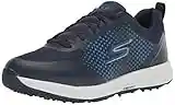 Skechers Men's Elite 5 Arch Fit Waterproof Golf Shoe Sneaker, Navy/Blue Dot, 7.5