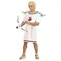 NET TOYS Costume Original pour Homme Cupidon | Blanc-Rouge en Taille XL (FR 54) | Magnifique déguisement pour Homme Dieu de l'amour | Idéal pour Enterrement de Vie de garçon & fête de Noël