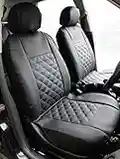 Carseatcover-UK® Front Pair KNIGHTSBRIDGE LEATHER LOOK Car Seat Covers