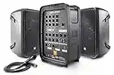 JBL Professional EON208P Portable All-in-One 2-way PA System with 8-Channel Mixer and Bluetooth, Black