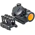 Hauska Tactical Red DOT Sight 1x25 2 MOA 1 inch Height 1/3 co-Witness Mirino Punto Rosso Visore per Caccia & Softair