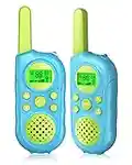 Gemokrt Walkie Talkie Niños, Walkie Talkie Niños Bateria con 22 Canales, Linterna, Rango De Comunicación De 3km, Walkies para Niños Edad 3+ Niños, Niñas, Regalos Navidad Niños, para Camping