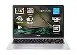 Acer Chromebook 315-4H - Ordenador Portátil 15.6" Full HD LED, Laptop (Intel Celeron N4500, 8 GB RAM, 64GB eMMc, Intel UHD Graphics, Chrome OS), PC Portátil Color Plata - Teclado Qwerty Español