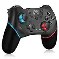 Zakgbxbig Contrôleur pour Switch, Manette Pro sans Fil pour Switch Lite, Télécommande Gamepad Joystick pour Switch, Turbo et Double Vibration