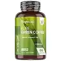 Green Coffee Bean Extract Capsules 21000mg - 90 Unroasted Green Coffee Capsules - Vegan & Natural Caffeine Pills (Not Caffeine Tablet) - Source of Chlorogenic Acid - Green Tea Capsules Alternative