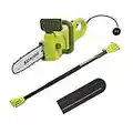 Sun Joe SWJ807E 10" 8 Amp Electric Convertible Pole/Chain Saw, Green