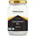 Terrasoul Superfoods Extra Virgin Organic Coconut Oil, 2 Pounds (Glass Jar)