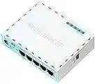 Mikrotik RB750GR3 Routeur connecté Gigabit Ethernet Turquoise, Blanc