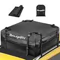 BougeRV Bolso Impermeable para el Techo del Coche 425 litros 1000D Almacenamiento de Caja de Techo para Cualquier Coche con Correas Anchas para Viajes Largos Vacaciones y Transporte de Equipaje