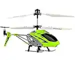 Syma 3 Channel S107/S107G Mini Indoor Co-Axial R/C Helicopter w/ Gyro (Green Color)