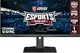 MSI Full HD Rapid-IPS 1ms 2560 x 1080 Ultra Wide 200Hz Refresh Rate HDR Ready G-Sync Compatible 30” Gaming Monitor (Optix MAG301RF)