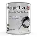 Magnetize-It! Magnetic Paint & Primer (Water Based) – Standard Yield 32oz, MISTD-1530 Grey