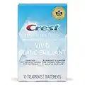 Crest 3D White Teeth Whitening Kit Whitestrips Classic Vivid 10 Treatments, 20 Individual Strips