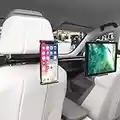 HOLULO Supporto Tablet Auto Supporto Tablet Poggiatesta Auto Rotazione 360 Gradi et Estensibile, Porta Tablet Auto Sedili Posteriori per Tablet/Smartphone/iPad da 4 a 11 pollici (2 Posiziones)