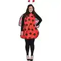 Amscan Darling Ladybug Halloween Costume for Women, Plus Size, Headband, Wings Included (Leg Warmers Not Included)