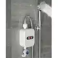 Scaldabagno elettrico 3500 W, mini scaldabagno istantaneo, con protezione antigoccia, piccolo scaldabagno 220 V