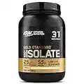 Optimum Nutrition ON Gold Standard 100% Isolate Pure Whey Protein, Naturally Occurring BCAAs and Glutamine, Pre and Post Workout, Vanilla Flavour, 31 Servings, 930 g