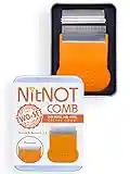 NitNOT - Nit Comb As Seen on Dragons Den, Head Lice Treatment for any type of Hair, Precision Comb 2 Heads, Best of Lice combs for nit treatment, Metal Nit Comb for Headlice, Professionally Endorsed