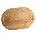 CADEAUX.COM - Planche à Découper Ovale Personnalisable en Bois - Mes petits amours - Idée Cadeau Personnalisé Avec Prénom et Message