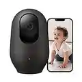 Nooie 2K Baby Monitor with Phone App Baby Monitor Camera 360°Pan/Tilt, Wi-Fi Indoor Camera, AI Motion Tracking, Night Vision, Two-Way Audio, Compatible with Alexa/Google Home