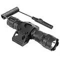 Feyachi FL17 Weapon Light 1200 Lumens Tactical Flashlight Hunting Torch with M-Lok Rail Mount, Pressure Switch and Charger Included