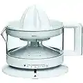 Braun Presse Agrume Electrique CJ3000WH, Bol 350 ml, 20 W, Jus d'Orange, Citron, Pamplemousse, Blanc