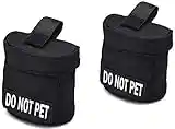 Do Not Pet Dog Vest Saddlebag with Do Not Pet Patches - Do Not Pet Backpack with Patch - Quality Back Pack Pouch with Pockets - Saddle Bag for Therapy or Service Dog in Training (Do Not Pet)