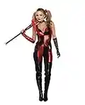 Dreamgirl Women's Harlequin Blaster Costume, Black/Red, Small