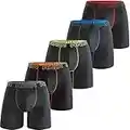 AND1 Sport Boxershorts 5er Pack Unterwäsche Herren Unterhosen Männer Retroshorts Boxer Brief Sportunterwäsche Retro Pants (5er,XL)