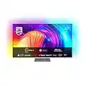 Philips 43PUS8807/12 108 cm (43 Zoll) Fernseher (4K UHD, HDR10+, 120 Hz, Dolby Vision & Atmos, 3-seitiges Ambilight, Smart TV mit Google Assistant, Works with Alexa, Triple Tuner, hellsilber) [2022]