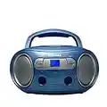 Toshiba TY-CRS9(L) Portable CD Boombox with Am/FM Stereo and Aux Input Blue