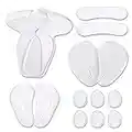 Set of 14 Clear Gel Heel Grips Liners High Heel Inserts Insoles Arch Support Anti Slip Forefoot Cushion Shoes Pad Shoe Stickers High Heel Pads for Foot Pain Relief