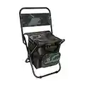 LEADALLWAY Fishing Chair Fishting Stool Foldable Camping Chair with Cooler Bag Compact Protable Small Chair