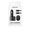 SAMSUNG Super Fast Dual Car Charger Usb (45W+15W) Two Ports EP-L5300 Black